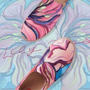 UIN Women's Walking Travel Shoes Slip On Casual Loafers (Lily Blossom Toledo)